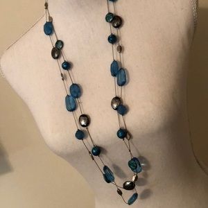 Long NY&Co Turquoise & Silver Necklace